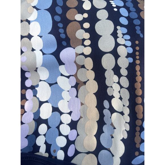 Dress Barn Career Dress Size 12 Purple Flowy A-line Silhouette V-neck & Back - Picture 10 of 12